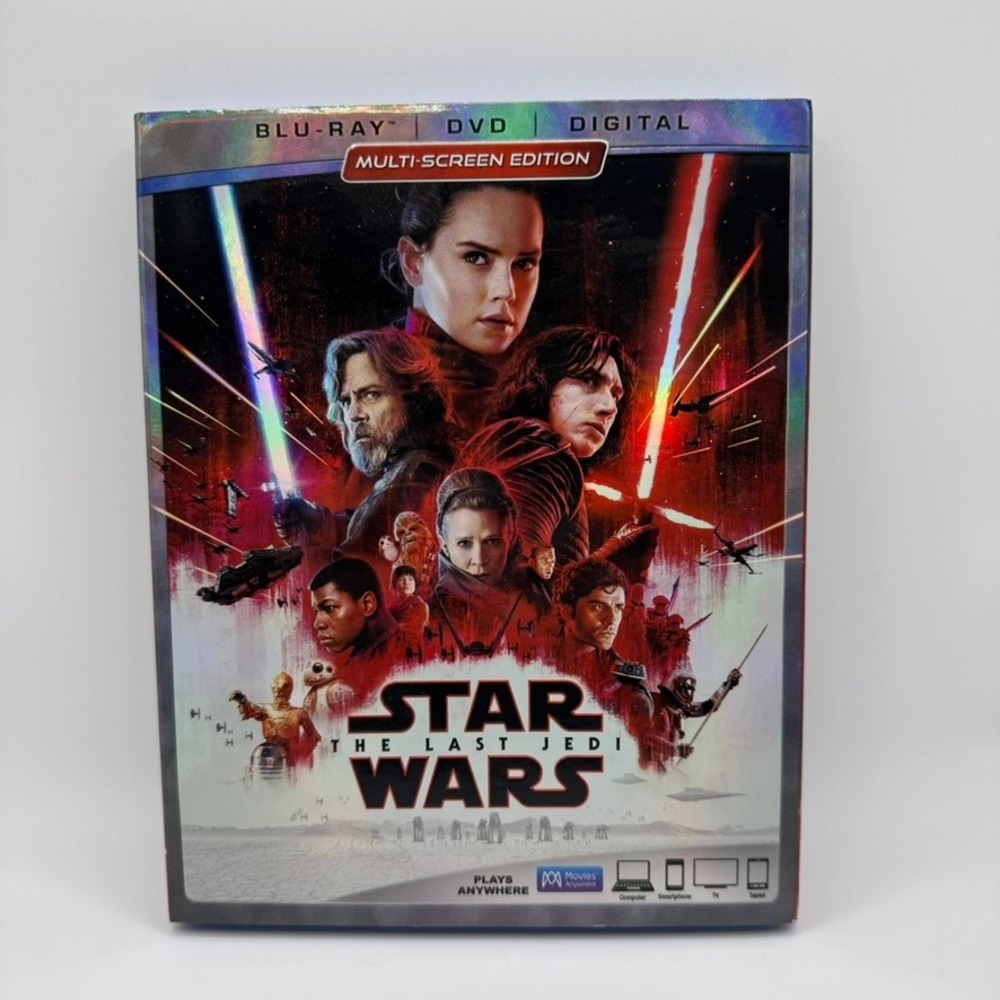 Star Wars The Last Jedi Blu Ray DVD Digital Multi Screen Edition New Sealed